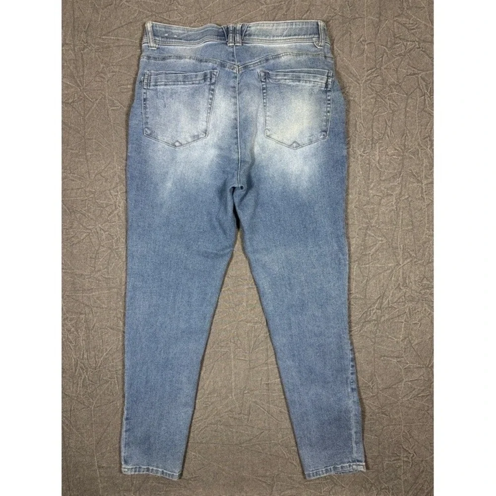 Democracy Ab technology Skinny Jeans Womens 14 Light Wash Stretch Denim - Picture 4 of 10